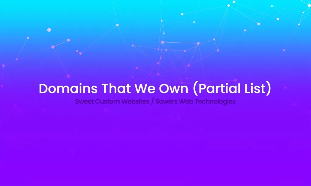 Sweet Custom Websites