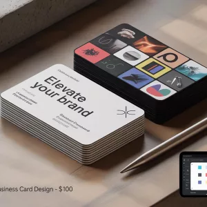Custom Business Card Design Services - Front & Back